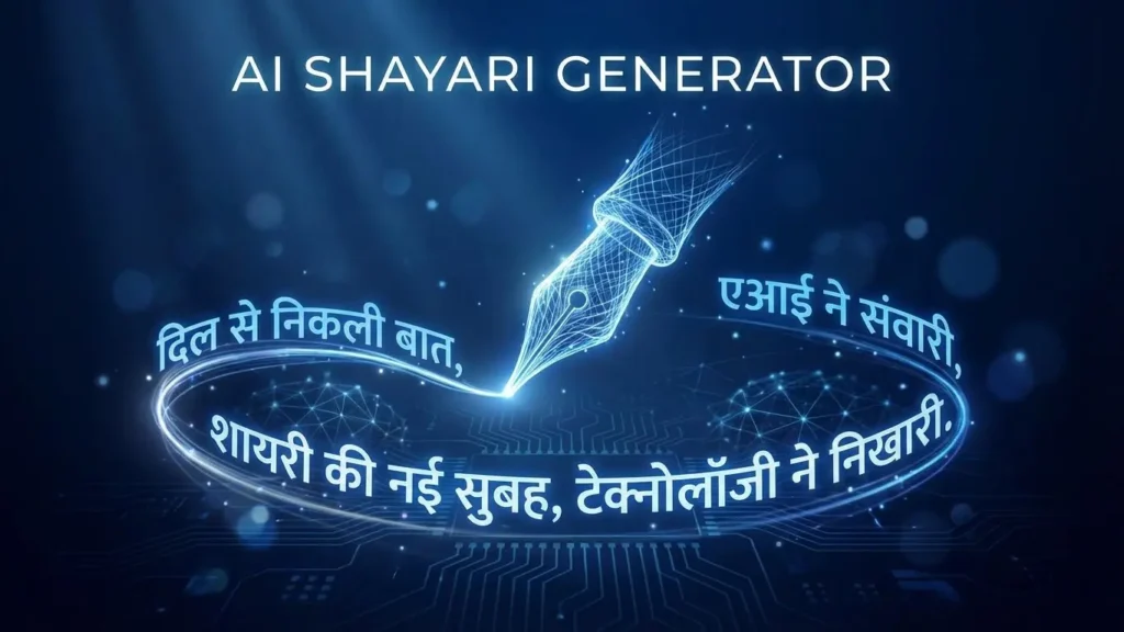 AI Shayari Generator - Best हिंदी शायरी जनरेटर Free Tool 1 हिंदी शायरी जनरेटर - Best AI Shayari Generator Free Tool