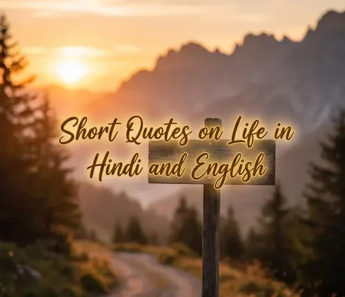 Best 100+ Short Quotes on Life in Hindi & English | ShayariMetro