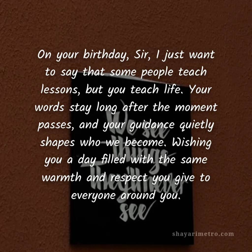 Unique 550+Birthday Wishes for Sir 5 Unique 550+Birthday Wishes for Sir: Life Lessons and Warmth | ShayariMetro